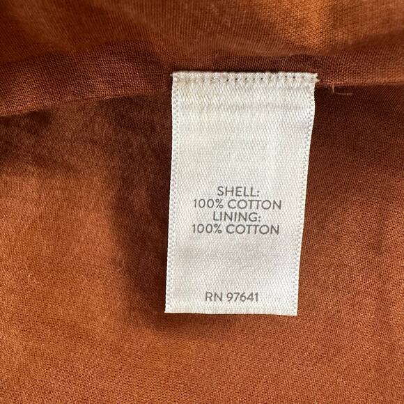 J. Jill Textured Open Front Cardigan Brown Cardamom 100% Cotton NWT US L - Picture 3 of 8